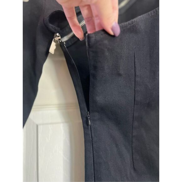 Revolve SER.O.YA Dress Womens Small Black Blondie Denim Mini Long Sleeve NWT - Picture 8 of 14